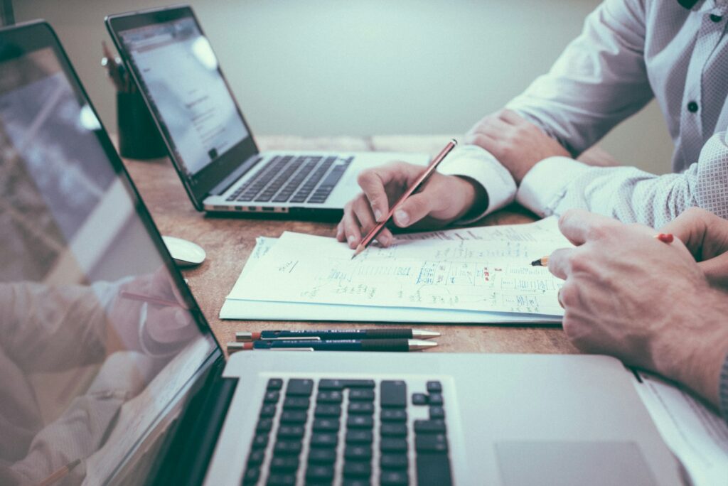 Business documents and charts reviewed during ERP strategy planning